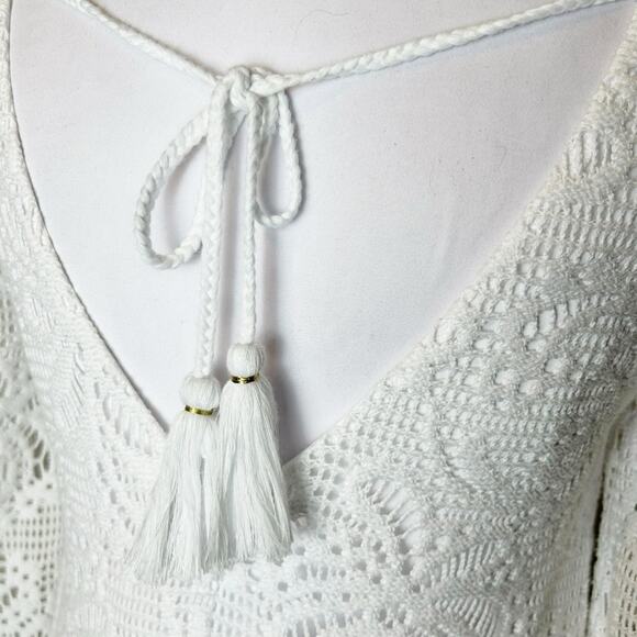 🆕 Lilly Pulitzer Foley Dress Womens Size XS Resort White Knit Lace Beachy NWT - Picture 5 of 16